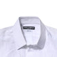 White Cotton Short Sleeves GOLD Casual Shirt