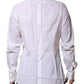 White GOLD Bib Poplin Dress Men Formal Shirt