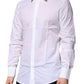 White Cotton GOLD Long Sleeves Formal Shirt