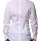 White Cotton GOLD Long Sleeves Formal Shirt