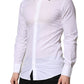 White GOLD Long Sleeves Dress Men Formal Shirt