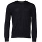Black Long Sleeve CrewNeck Pullover Sweater