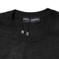 Gray Cashmere Crew Neck Sweatshirt Sweater