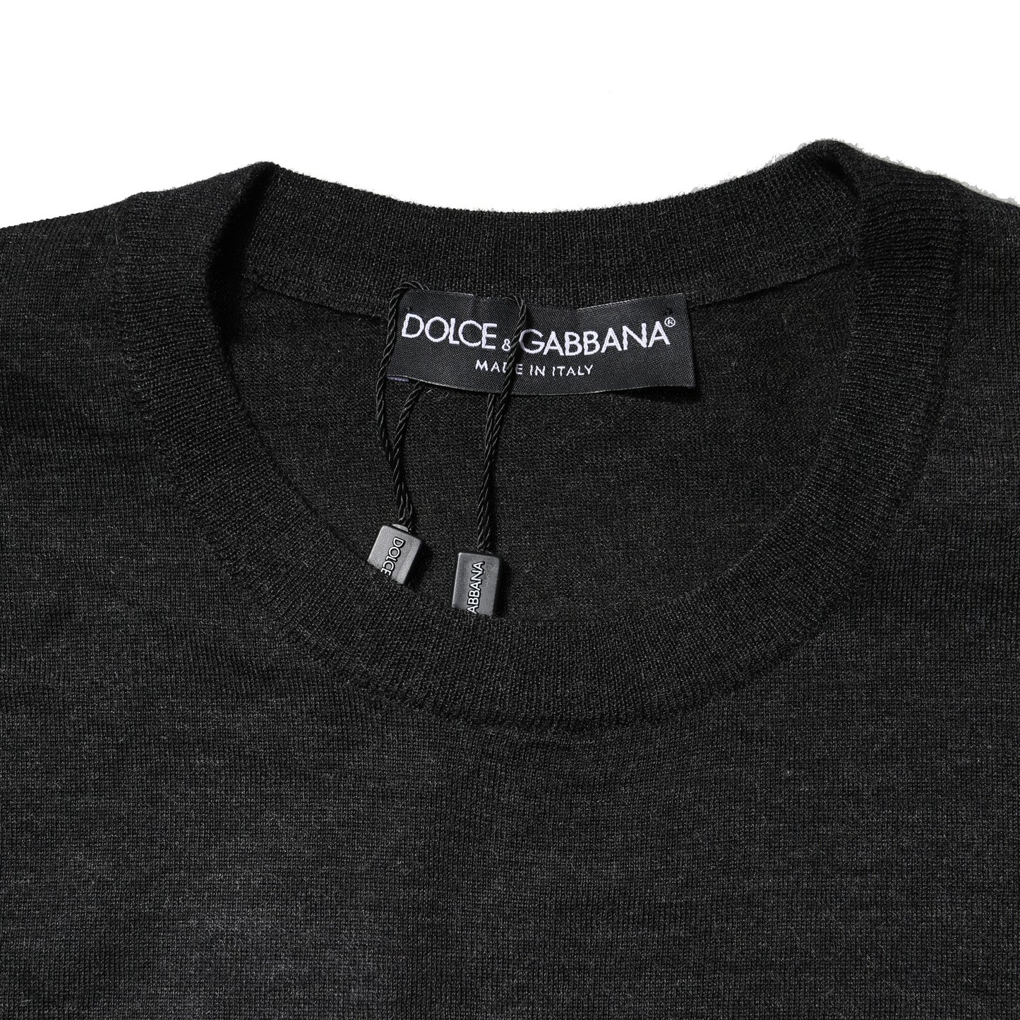 Gray Cashmere Crew Neck Sweatshirt Sweater