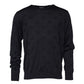 Black Silk Crew Neck Sweatshirt Sweater