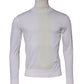 White Wool Turtleneck Men Sweatshirt Sweater