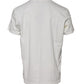 White Bandana Cotton Men Crew Neck T-shirt