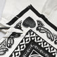 White Bandana Crew Neck Short Sleeves T-shirt