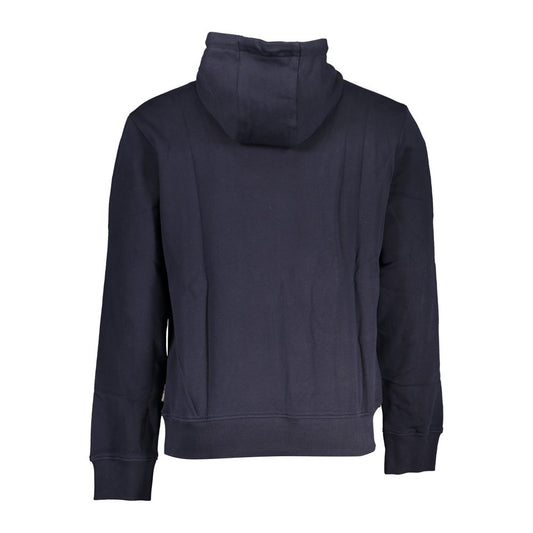 Blue Cotton Men Sweater
