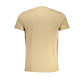 Beige Cotton Men T-Shirt