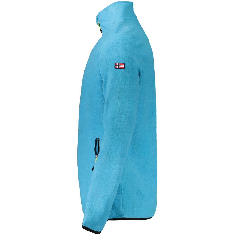 Blue Polyester Men's Sweater