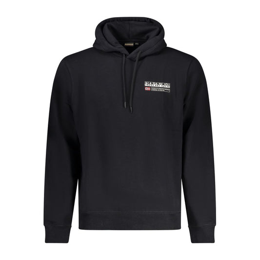 Black Cotton Men Sweater