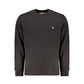 Black Cotton Men Sweater