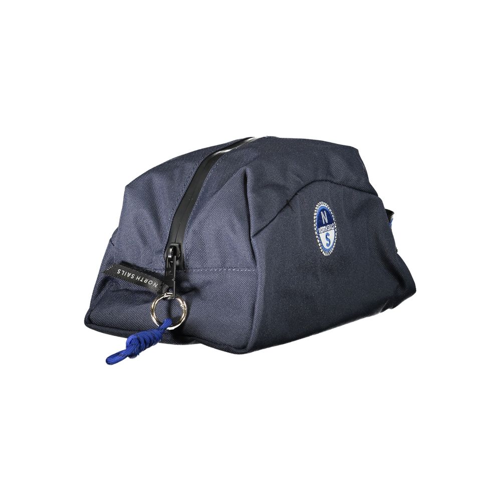 Blue Polyester Men Beauty Case