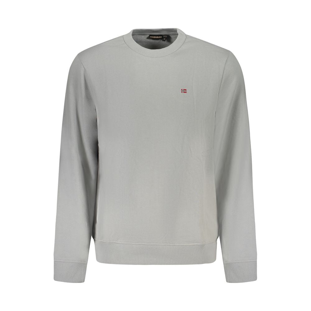 Gray Cotton Men Sweater