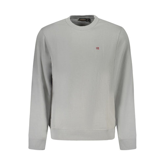 Gray Cotton Men Sweater