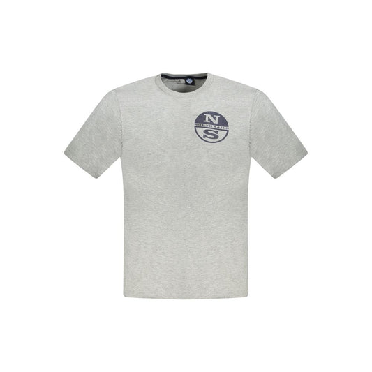 Gray Cotton Men's T-Shirt