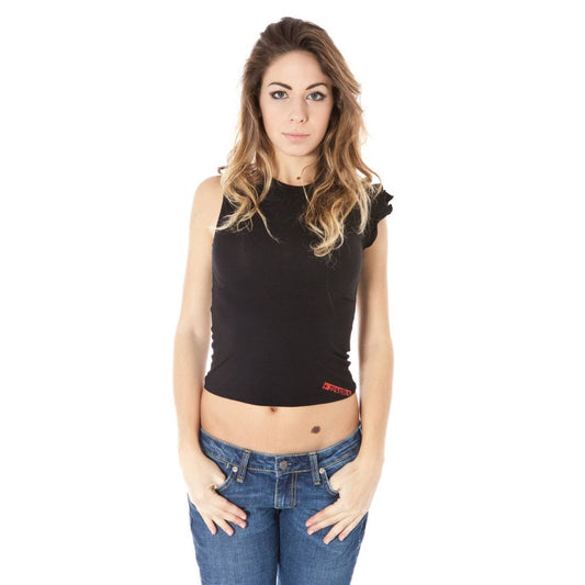 Black Lycra Women Top
