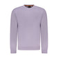 Purple Cotton Men Sweater