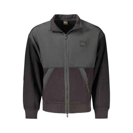 Black Cotton Men's Jacket