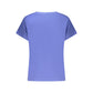 Blue Cotton Women T-Shirt