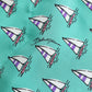 Green Printed Short Sleeves Casual Shirt