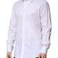 White Cotton GOLD Long Sleeves Formal Shirt
