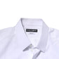White Cotton GOLD Long Sleeves Formal Shirt