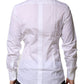 White Cotton GOLD Long Sleeves Formal Shirt