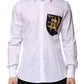 White Cotton MARTINI Long Sleeve Formal Shirt