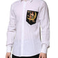 White Cotton MARTINI Long Sleeve Formal Shirt