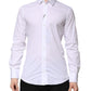 White Cotton GOLD Long Sleeves Formal Shirt