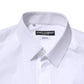 White Cotton GOLD Long Sleeves Formal Shirt