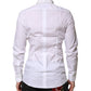 White Cotton GOLD Long Sleeves Formal Shirt