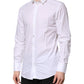 White Cotton GOLD Long Sleeves Formal Shirt