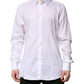 White Cotton GOLD Long Sleeves Formal Shirt