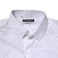 White Cotton GOLD Long Sleeves Formal Shirt