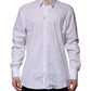 White Cotton GOLD Long Sleeves Formal Shirt