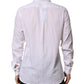 White Cotton Long Sleeves Collared Formal Shirt