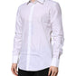 White Cotton GOLD Long Sleeves Formal Shirt