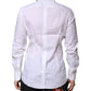 White Cotton GOLD Long Sleeves Formal Shirt