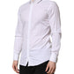 White Cotton GOLD Long Sleeves Formal Shirt