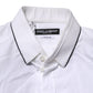 White Cotton GOLD Long Sleeves Formal Shirt