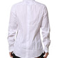 White Silk Bib Poplin GOLD Men Formal Shirt