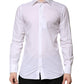 White GOLD Long Sleeves Dress Men Formal Shirt