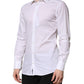 White GOLD Long Sleeves Dress Formal Shirt