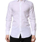 White GOLD Long Sleeve Dress Men Formal Shirt