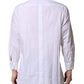 White GOLD Long Sleeve Dress Men Formal Shirt