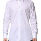 White Cotton Long Sleeves GOLD Formal Shirt