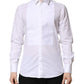 White GOLD Cotton Bib Dress Formal Shirt